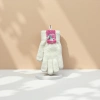 White plush touch screen gloves are warm and anti-slip in winter, suitable for both men and women Specification image